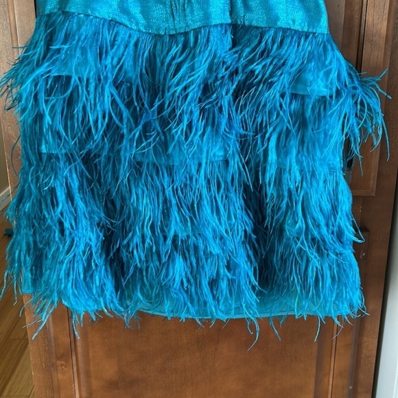 Amazing Original Betsey Johnson Feather and Sparkle Dress Y2K size 10 - Picture 3 of 12